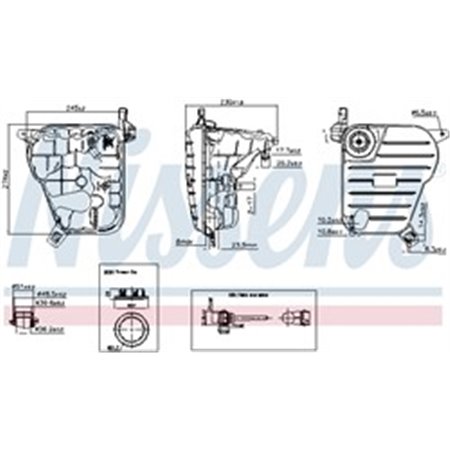 996236 Expansion Tank, coolant NISSENS