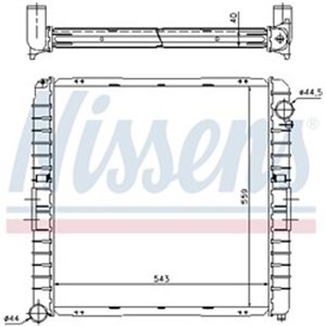 62345A Radiaator,mootorijahutus NISSENS - Top1autovaruosad