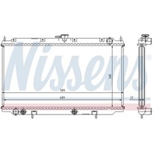 NISSENS 62924A - Engine radiator (Automatic) fits: NISSAN PRIMERA 1.6/2.0 06.96-07.02
