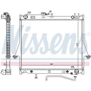 NISSENS 60854 - Engine radiator fits: ISUZU D-MAX I 3.0D 05.02-06.12