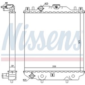 NIS 64174A Mootori radiaator sobib: DAEWOO TICO SUZUKI ALTO IV 0.8/1.0 09.9