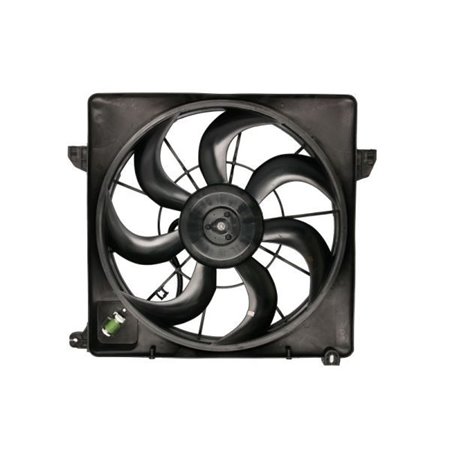 THERMOTEC D80302TT - Radiator fan (with housing) fits: KIA SORENTO II 2.0D/2.2D 11.09-12.15