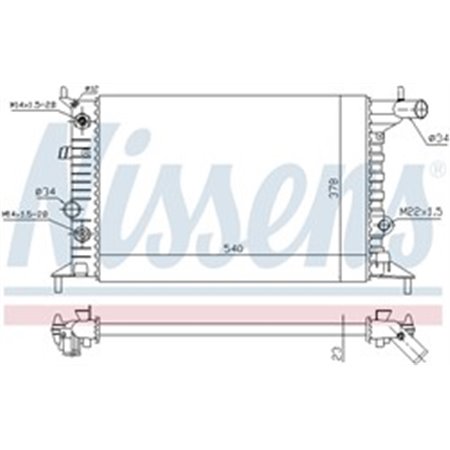630691 Kylare, motorkylning NISSENS