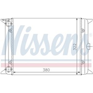 NIS 65140 Mootori radiaator sobib: AUDI 50 VW GOLF I, POLO, SCIROCCO 0.9/1