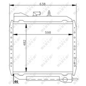 53714 Radiaator,mootorijahutus NRF - Top1autovaruosad