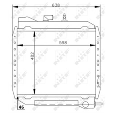 53714 Radiaator,mootorijahutus NRF