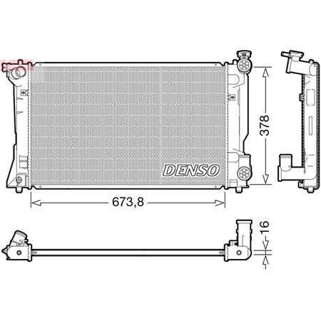 DRM50118 Kylare, motorkylning DENSO