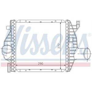 NISSENS 96843 - Intercooler fits: MERCEDES V (638/2), VITO (W638) 2.3D 02.96-07.03