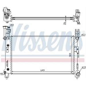 60996A Kylare, motorkylning NISSENS - Top1autovaruosad