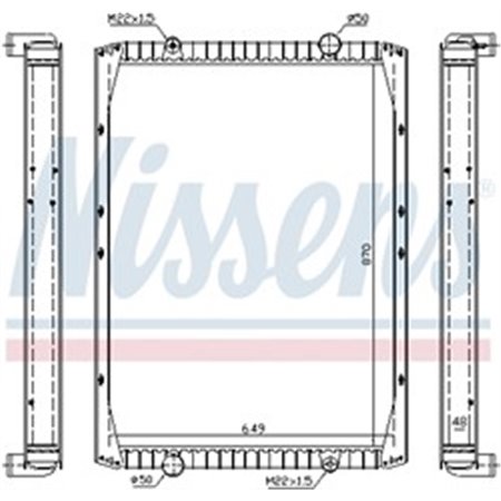 63845A Radiator, engine cooling NISSENS