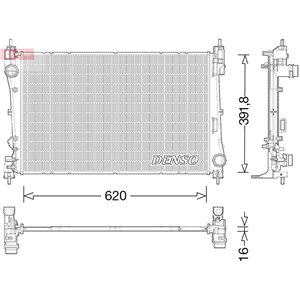 DRM13017 Радиатор, охлаждение двигателя DENSO - Top1autovaruosad