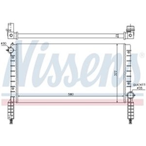 61769 Radiaator,mootorijahutus NISSENS - Top1autovaruosad