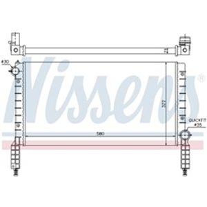 NISSENS 61769 - Engine radiator (Manual) fits: FIAT DOBLO, DOBLO/MINIVAN 1.2 03.01-