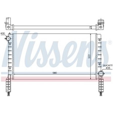 61769 Radiaator,mootorijahutus NISSENS