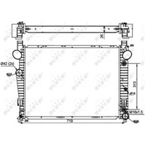 NRF 53107 Mootoriradiaator MERCEDES S (W220) 2.8/3.2 10.98 08.05