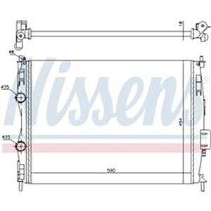 67368 Jäähdytin, moottorin jäähdytys NISSENS - Top1autovaruosad