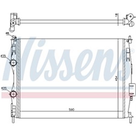 67368 Radiaator,mootorijahutus NISSENS