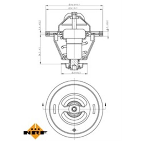 725125 Термостат, охлаждающая жидкость NRF