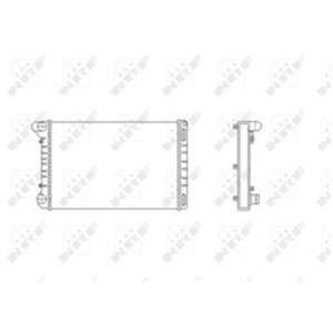 NRF 53665 Mootori radiaator sobib: FIAT PUNTO 1.8/1.9D 09.99 03.12