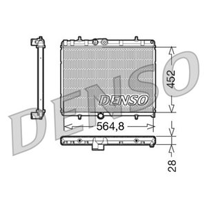 DENSO DRM21057 - Engine radiator  Manual  - Top1autovaruosad