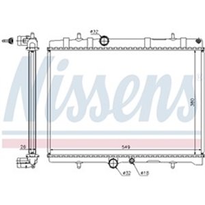 NISSENS 63689A - Engine radiator (with first fit elements) fits: CITROEN BERLINGO/MINIVAN, C4, C4 I, XSARA; PEUGEOT 307, PARTNER
