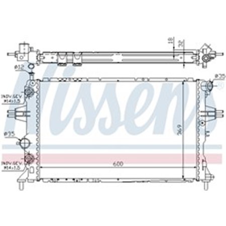 63247A Kylare, motorkylning NISSENS