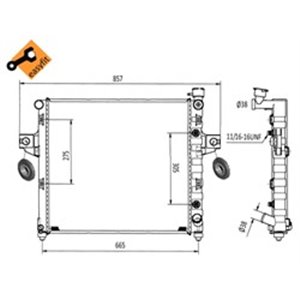 NRF 58113 Mootori radiaator (Automaatne/Manuaalne, lihtsalt paigaldatav) so