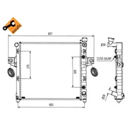 58113 Radiaator,mootorijahutus NRF