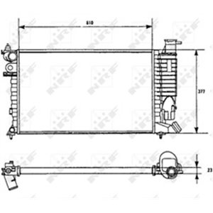 58961 Radiator, engine cooling NRF - Top1autovaruosad