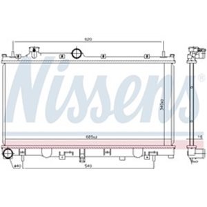 606532 Radiaator,mootorijahutus NISSENS - Top1autovaruosad