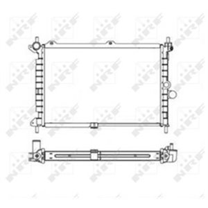 55308 Radiaator,mootorijahutus NRF - Top1autovaruosad