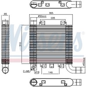 NIS 96366 Vahejahuti sobib: HYUNDAI SANTA FÉ II, SANTA FÉ II/SUV 2.2D 03.06