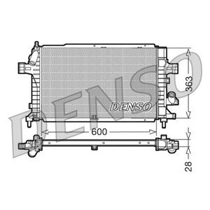 DENSO DRM20102 - Engine radiator (Manual) fits: OPEL ASTRA G, ASTRA H, ASTRA H GTC, ZAFIRA A, ZAFIRA B, ZAFIRA B/MINIVAN 1.3D-1.