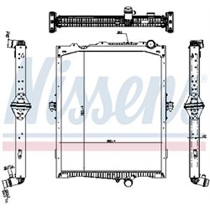 NIS 65479 Engine radiator (with frame) EURO 6 fits: RVI C, K, T VOLVO FH, 