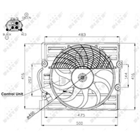 47481 Fan, engine cooling NRF