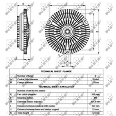 49540 Koppling, radiatorfläkt NRF