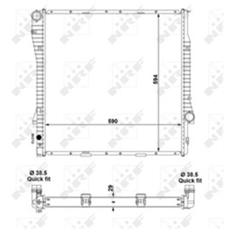 55330 Radiaator,mootorijahutus NRF