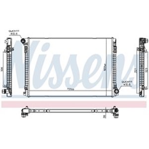 606704 Radiaator,mootorijahutus NISSENS - Top1autovaruosad