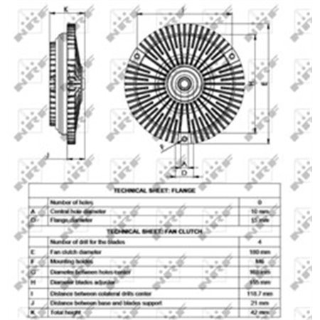 NRF 49533 - Fläktkoppling passar: MERCEDES G (W460), G (W461), T1 (601), T1 (601, 611), T1 (602), T1 (B601), T1 (B602) 2.5D/2.8D