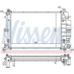 64037A Kylare, motorkylning NISSENS - Top1autovaruosad