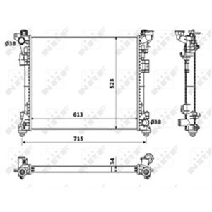 53900 Radiaator,mootorijahutus NRF - Top1autovaruosad