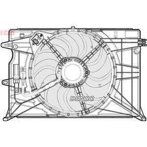 DENSO DER09074 - Radiator fan fits: FIAT 500X; JEEP RENEGADE 1.4-2.0D 07.14-