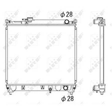 53279 Radiaator,mootorijahutus NRF