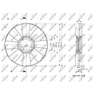 49802 Fan Wheel, engine cooling NRF - Top1autovaruosad