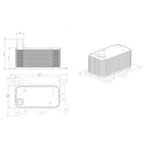 NRF 31835 - Oil radiator fits: MERCEDES A (W176), B SPORTS TOURER (W246, W242), CLA (C117), CLA SHOOTING BRAKE (X117), GLA (X156