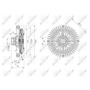 49599 Sidur, radiaatoriventilaator NRF - Top1autovaruosad