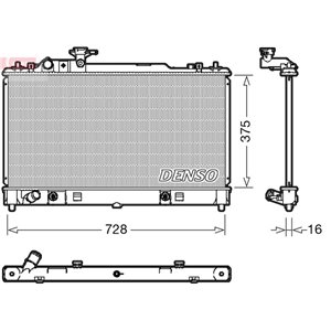 DENSO DRM44029 - Engine radiator (Automatic) fits: MAZDA 6 2.0/2.3 -08.07