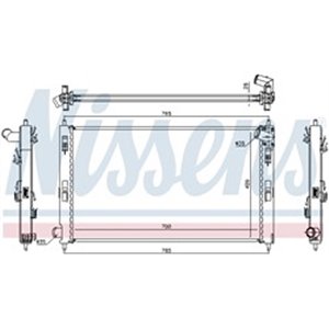 NISSENS 67359 - Engine radiator (with first fit elements) fits: CITROEN C4 AIRCROSS, C-CROSSER, C-CROSSER ENTERPRISE; MITSUBISHI