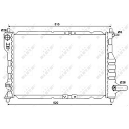 53068A Radiaator,mootorijahutus NRF