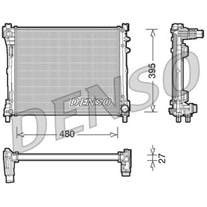 DRM13014 Mootori radiaator (Manuaalne) sobib: LANCIA YPSILON 0.9/0.9CNG/1.